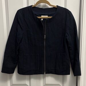 LOFT Midnight Blue Utility Jacket